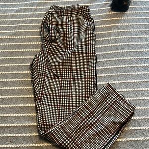 Anthropologie Plaid Joggers -Small